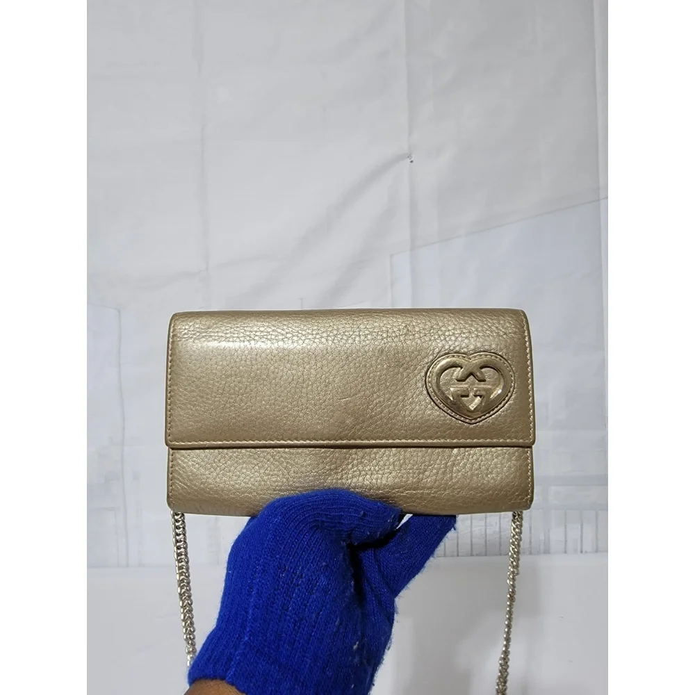Gucci Lovely Heart Wallet Gold - Picture 7 of 16